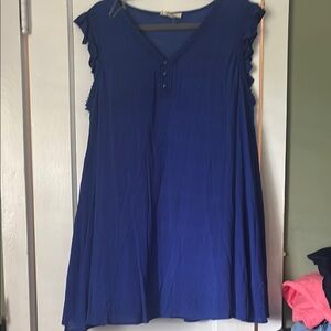 Entro Royal Blue Sleeveless Mini Dress